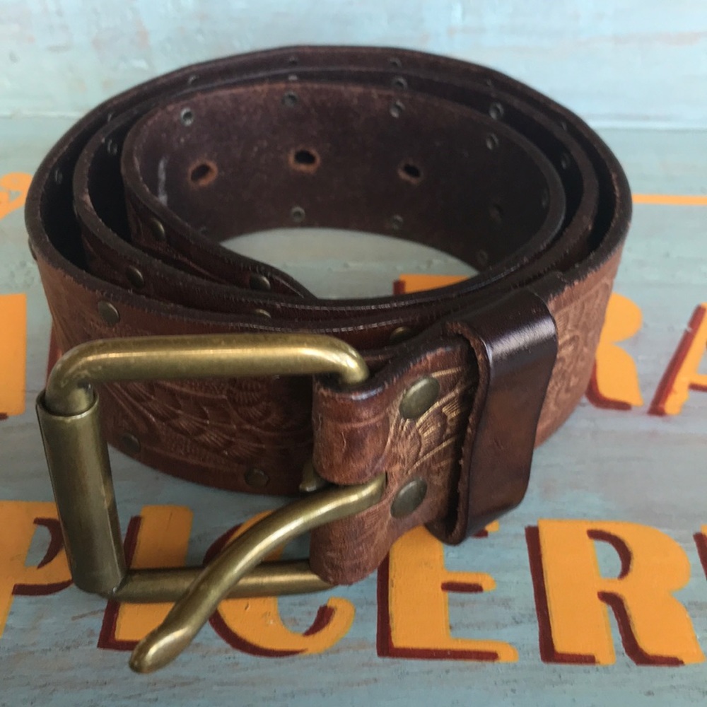 Linea Pelle vintage hip belt in brown